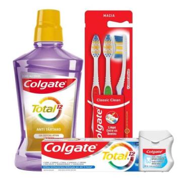 Imagem de Kit Colgate Total 12 Anti Tartaro