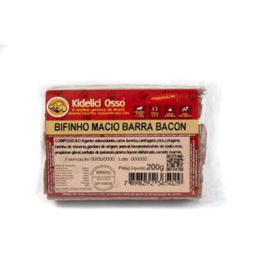 Imagem de Bifinho Macio - Kidelici Osso - Sabor Bacon - 200g
