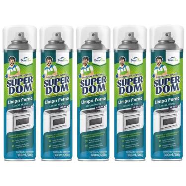 Imagem de Kit 5 Limpa Forno Micro Ondas Dom Line Desengordurante 200g - Baston