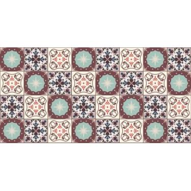 Imagem de Adesivo Azulejo Português - 3 desenhos (BRANCO, MARRON E AZUL) - Leo P