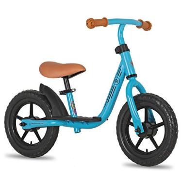 Imagem de JOYSTAR Bicicleta de equilíbrio infantil de 25,4 cm, bicicleta de empurrar com apoio para os pés, bicicletas de 25,4 cm, bicicleta de treinamento de bicicleta infantil, presentes de aniversário para meninos de 2 a 4 anos, azul