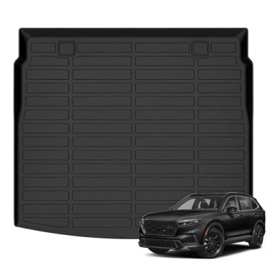 Imagem de Wailtnb Forro de carga para todos os climas para Honda CR-V 2023 2024 Hybrid e CRV bandeja de carga na posição mais alta tapete de porta-malas de carro de ajuste personalizado, tapete de carga à prova d'água fácil de limpar acessórios híbridos CRV preto