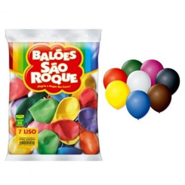 Imagem de balão são roque, 7, CORES DIVERSAS.