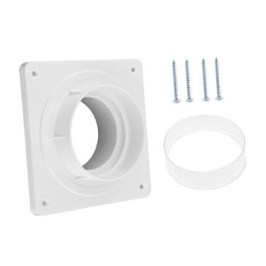 Imagem de DimyFew Conjunto de Conectores de Duto de Secador de Ventilação, Placa de Parede de Ventilação de Secadora, Portátil, Trava Giratória, Conjunto de Conectores, Sem mangueira, Tamanho real