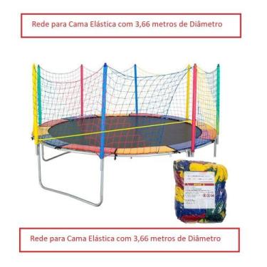 Imagem de Rede Tela Proteção Cama Elástica Pula Pula *Escolha a Medida - PapiBri