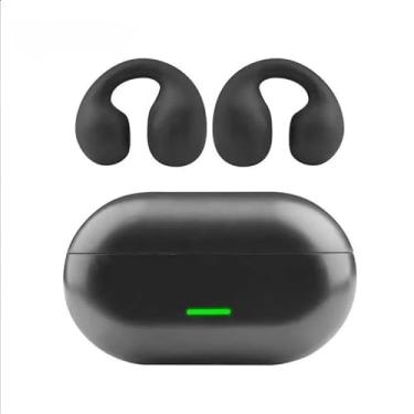 Imagem de Fone de ouvido de condução óssea sem fio, Bluetooth, cancelamento de ruídos (Preto)