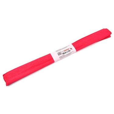 Imagem de Papel Crepom Unidade 48cmX2m Cores - reipel, Vermelho