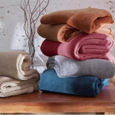 Imagem de Manta De Microfibra Casal Grossa Lisa Varias Cores Rozac - CeciCasa