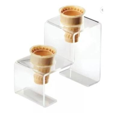 Imagem de Suporte Pizza Cone Temaki Sorvete Doce Batata Degrau 2 Furos - AGV Cri