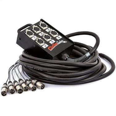 Imagem de Medusa Mesa De Som 6 Vias Conectores Cirilo Cabos 30 Metros