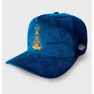 Imagem de Boné Aeroflex OFL Aparecida Azul Camurça
