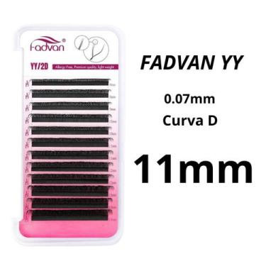 Imagem de Cílios Fadvan Volume Brasileiro Fio Y Curva D/C Mix 8-14mm E Tamanhos 