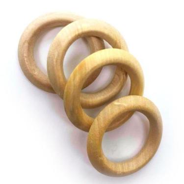 Imagem de Kit 20 Anel Para Guardanapo Argola Madeira Prendedor Oferta - Artesana