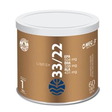 Imagem de LinFish 33/22 Epa 504mg Dha 338mg Vital Âtman 60 Capsulas, Sem Sabor