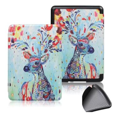 Imagem de GUKSRASO Capa para 7" Kindle Paperwhite 12th Gen 2024 e Kindle Colorsoft Signature Edition, PU e TPU Soft Traseiro Tampa Protetora para com Despertar/sono Automático