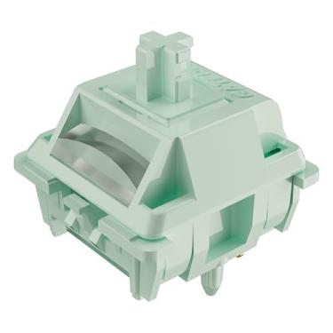 Imagem de Interruptores coral Gateron para teclado mecânico mx, interruptores de mola de 5 pinos 43gf/linear/lubrificação fina/RGB/POM/dois estágios (10 peças)