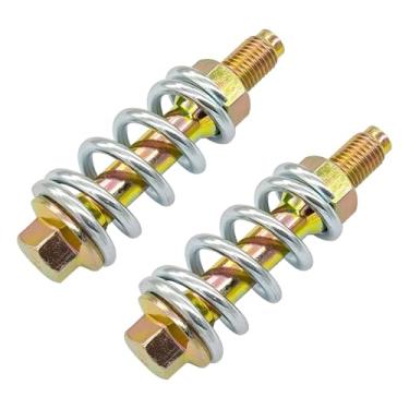 Imagem de Zipelo Kit de parafuso e porca de mola de escape de carro com 2 peças, parafuso de escape automático M10 x 1,25 e kit de ferragens de mola com juntas de porcas, acessórios de substituição de veículos,