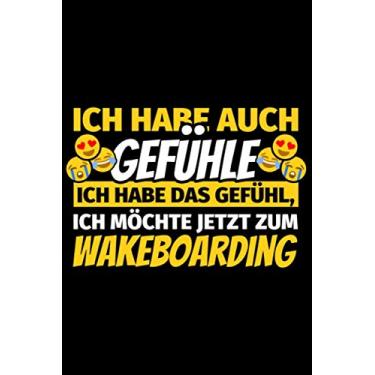 Imagem de Notizbuch liniert: Wakeboarding Geschenke Wakeboarder lustig
