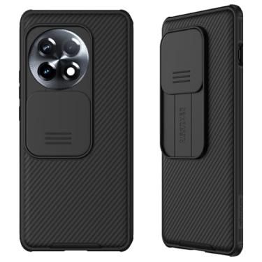 Imagem de teroxa Capa compatível com Oneplus 13, capa deslizante para lente da câmera, proteção de privacidade, capa traseira de policarbonato rígido de TPU Oneplus13 (preto)