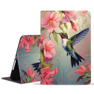 Imagem de stmedazm Capa para Samsung Galaxy Tab S10 Plus (2024)/S9 Plus/S9 FE Plus 5G 12,4 polegadas (2023), capa dobrável de couro sintético premium com suporte para despertar/hibernar automático - flores de