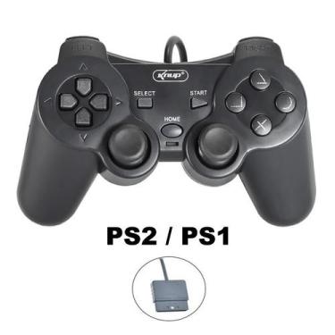 Imagem de Controle compatível para Ps 2 Joystick Manete Preto - Genérico