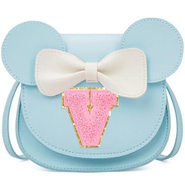 Imagem de OYLOLA Presentes de aniversário para meninas de 3, 4, 5, 6, 7 e 8 anos, bolsa infantil para meninas pequenas, presente para meninas, Azul e rosa