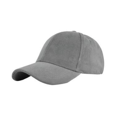Imagem de Boné Snapback Unissex de Camurça - Estilo Retrô Hip Hop para Outono/In