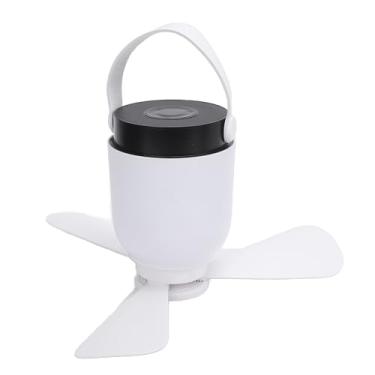 Imagem de Trems de Teto Com Luzes, Silencioso USB Recarregável Bateria Operou Os Ventiladores de Acampamento Com Controle Remoto 8000mAh Pequenos Ventiladores Portáteis de Barraca