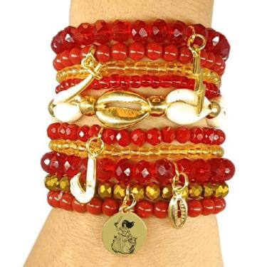 Imagem de Kit Mix 10 Pulseiras Orixá Iansã Umbanda - Balaio de Santo