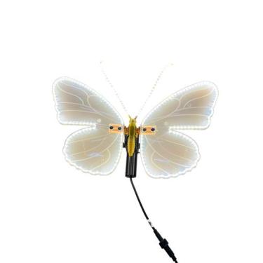 Imagem de Borboleta com movimento e led de 40cm para decoração c haste - generic
