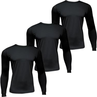 Imagem de Kit 3 segunda pele one infantil proteção UV50+ Terminar - EX311, Preto