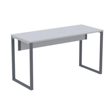 Imagem de Mesa Escritório P25 Tub Pandin 120 Cm (larg) Tampo Mdp Cinza Pé Aço Tubular Grafito