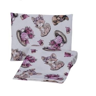 Imagem de Jogo De Lençol Fantasy Infantil Solteiro 02 Peças Malha 100% Algodão - Dogs