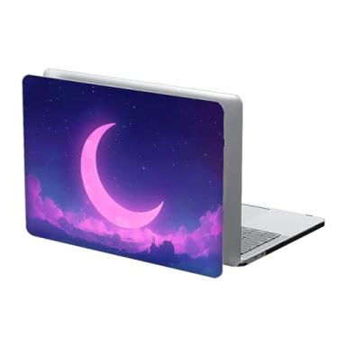 Imagem de COTAIL Compatível com MacBook Air 13 polegadas 2022 2021 2020 capa rígida de plástico para MacBook Air 13 polegadas, 13.3 Pro (A1706/A1708/A1989/A2159/A2289/A2338), lua crescente rosa