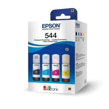 Imagem de Kit Tinta Original L3250 L3210 T544 L3150  Kit 04 Cores - SPAK
