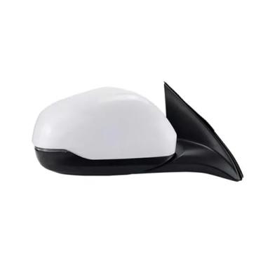 Imagem de DACOLWZING Conjunto de espelho retrovisor externo compatível com carros HRV 2014 2015 2016 2017 2018 2019(8PINS-White-Right)