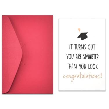 Imagem de Sisadodo Cartão de presente de graduação Phd College Cartões de formatura do ensino médio com envelope pré-escolar cartões de presentes de graduação