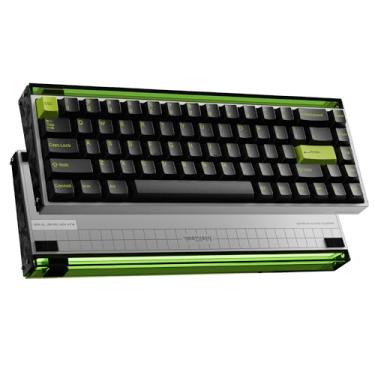 Imagem de MelGeek Teclado Magnético Para Jogos Made68 Ultra Hall Effect, Estojo De Alumínio, Interruptores Hot Swappable, Teclado De Gatilho Rápido, Teclado De Interruptor Magnético, Rgb Snap Tap, Verde, Layo