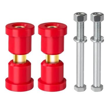 Imagem de Kit de buchas de poliuretano vermelho para carrinho de golfe para modelos Club Car DS 1992-UP, conjunto de buchas de mola de folha dianteira ou traseira OEM 1015583 1012303 8755