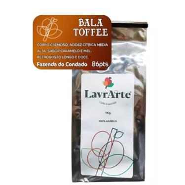 Imagem de Café Especial Lavrarte 86pt Sca - Grãos - Bala Toffee (1kg, Bala Toffee)