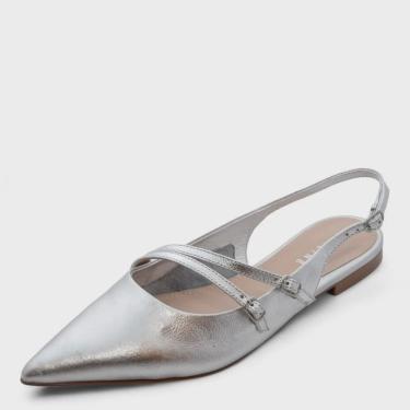Imagem de Sapato Feminino Lia Line Flat ref: 2308-71762 couro metal