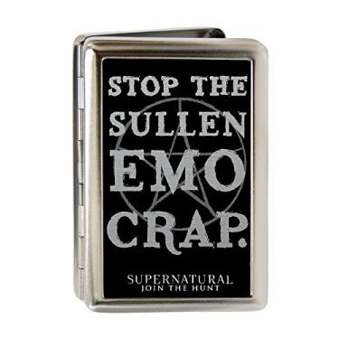 Imagem de Buckle-Down Porta-cartões de visita unissex - Sobrenatural, Multicor, 4.0" x 2.9"