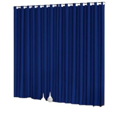 Imagem de Cortina Para Sala Ou Quarto 3,00x2,50 metros(AZUL ROYAL)