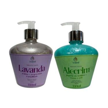 Imagem de Kit 2 Sabonetes Líquidos Lavanda e Alecrim Limpeza Suave, Hidratação e