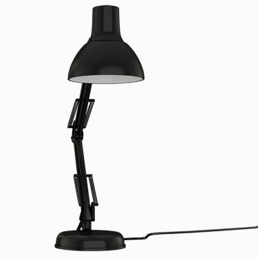 Imagem de Luminaria Regulavel Articulada Escritorio Leitura Base Mesa Metal Articulavel Preto