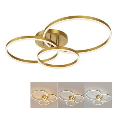 Imagem de Luminaria Aneis 3 Em 1 Led Infinito Perfil Lustre Arco Orbital Moderno