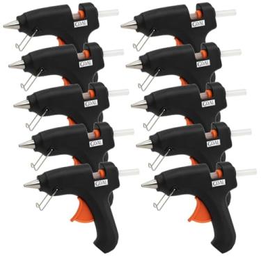 Imagem de Kit 10 Aplicador De Cola Quente Grande 40W Bivolt 110/220V Bastão De Cola Grossa 11mm Revenda Lojista