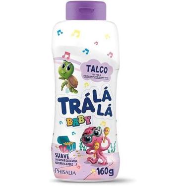 Imagem de Talco Suave Personagem, Tra La La Baby, Branco e Roxo, 160g - Trá Lá L