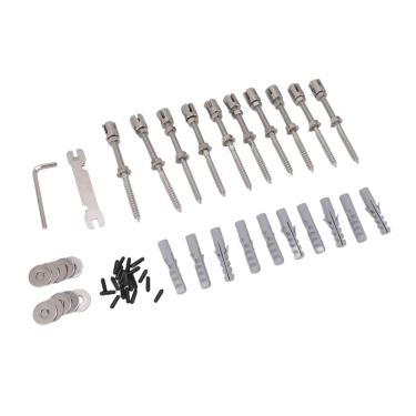 Imagem de YOUTHINK Modern Wall Snail Aço Inoxidável Grade de Cabo de Layout Flexível para Escalar Plantas Em Decoração de Jardim (Sem fio de aço)