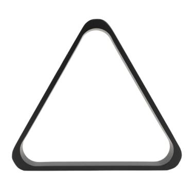 Imagem de Bolas de mesa de bilheteria rack de madeira premium pinheiro robusto de bilhar rastreado para acessórios de mesa de bilhar de sinuca preto 57,2 mm